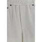 White Cotton Athletic Pants