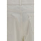 White Cotton Straight-Leg Jeans