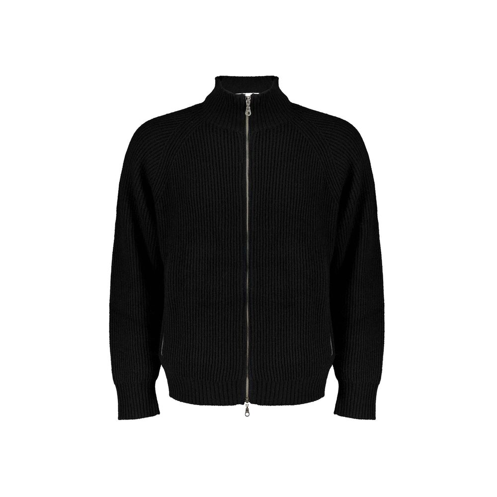 Black Wool Cardigan