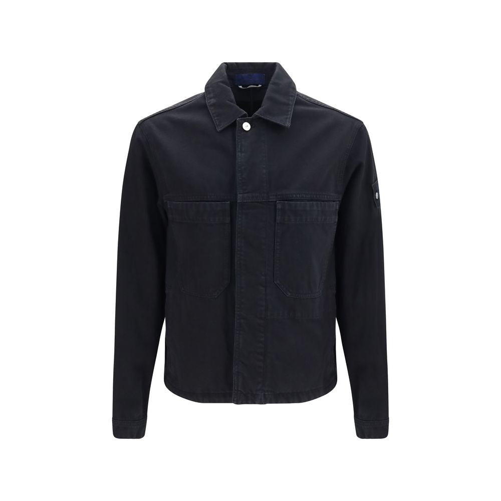 Black Cotton Biker Jacket