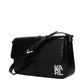 Black Polyethylene Shoulder Bag