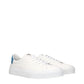 White Leather Low Top Sneakers