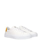 White Leather Low Top Sneakers