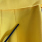 Yellow One Shoulder Side Slit Sheath Dress