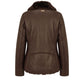 Brown Polyester Women Jacket