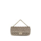 Gray Suede Leather Shoulder Bag