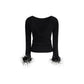 Black Viscose Blouse