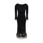 Black Viscose Cocktail Dress