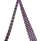 Men Dark Gray Polka Dot Silk Adjustable Necktie Tie