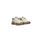 Beige Synthetic Athletic Sneakers
