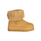 Brown Polyurethane Women's Ankle Boot