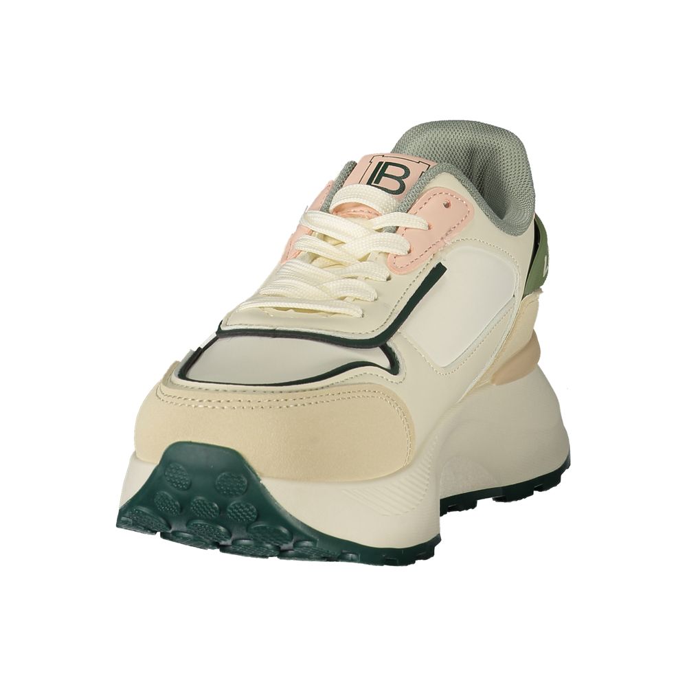 White Polyurethane Women's Sneaker