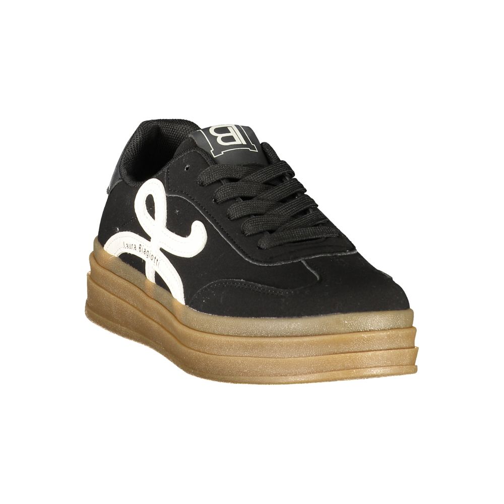 Nero Polyurethane Women's Sneaker