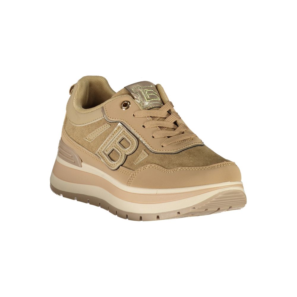 Brown Polyurethane Women's Sneaker
