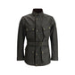Bicolor Cotton Full-Length Jacket