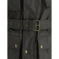 Bicolor Cotton Full-Length Jacket