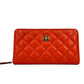 Versace Quilted Leather Continental Clutch Zip Wallet