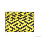 Versace La Greca Pineapple Multicolor Signature Coated Canvas Card Case Wallet