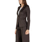 Brown Polyester Blazer