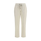 Beige Cotton Joggers (Workout Pants)