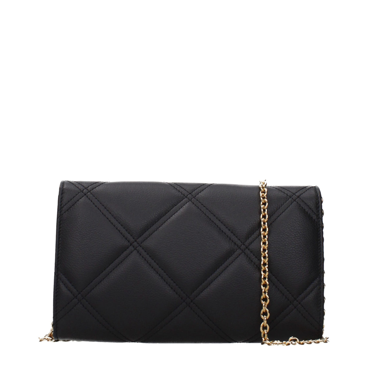 Black Leather Clutch Bag