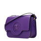 Purple Leather Crossbody Bag