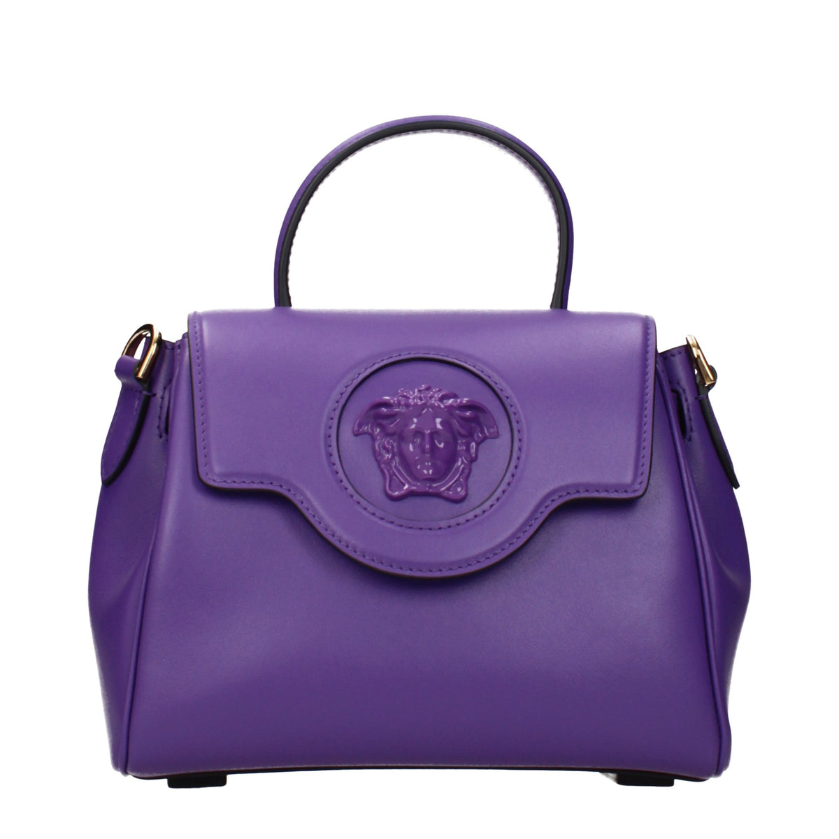 Purple Leather Handbag