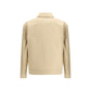 Beige Cotton Full-Length Jacket