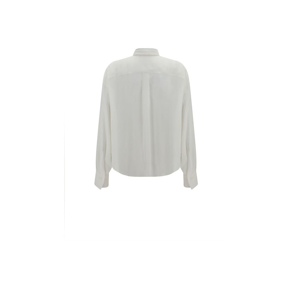 White Silk Dress Shirt