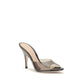 Black Polyurethane Sandals