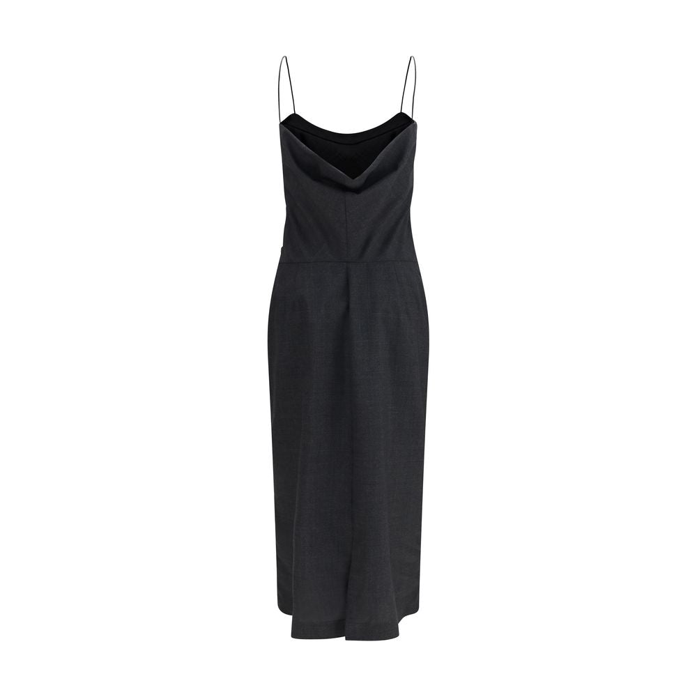 Gray Wool Oves Aries Cocktail Dress