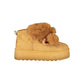 Brown Polyurethane Women's Bootie