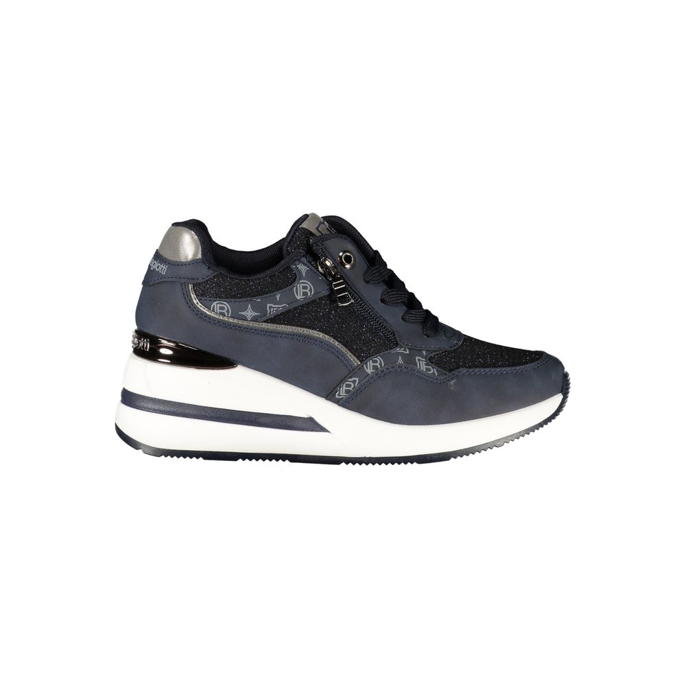 Blue Polyurethane Women's Sneaker