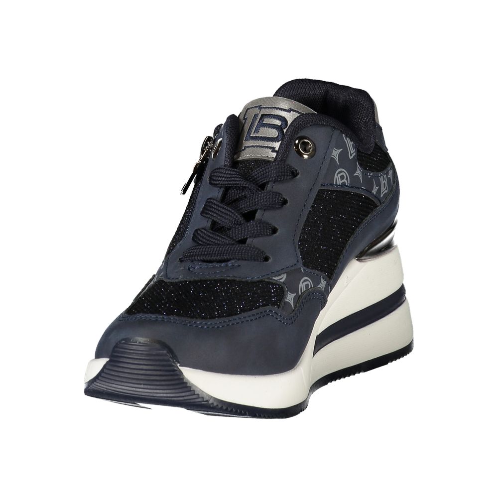 Blue Polyurethane Women's Sneaker