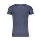 Blue Cotton Men's T-Shirt