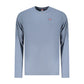 Blue Cotton Men T-Shirt