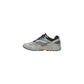 Gray Synthetic Athletic Sneakers