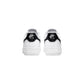 Black And White Leather Low Top Sneakers