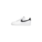 Black And White Leather Low Top Sneakers