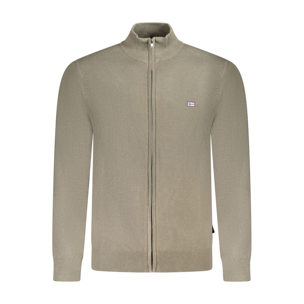 Green Polyester Men's Sweater