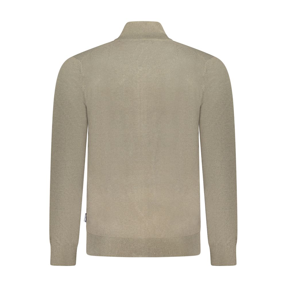 Green Polyester Men's Sweater