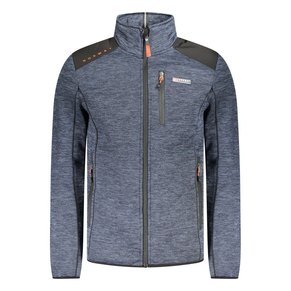 Blue Polyester Mens Jacket