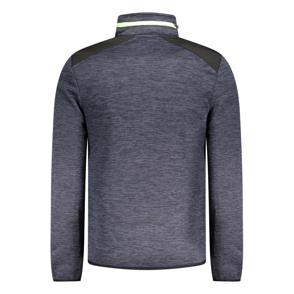 Blue Polyester Men's Jacket