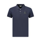 Blue Cotton Mens Polo Shirt