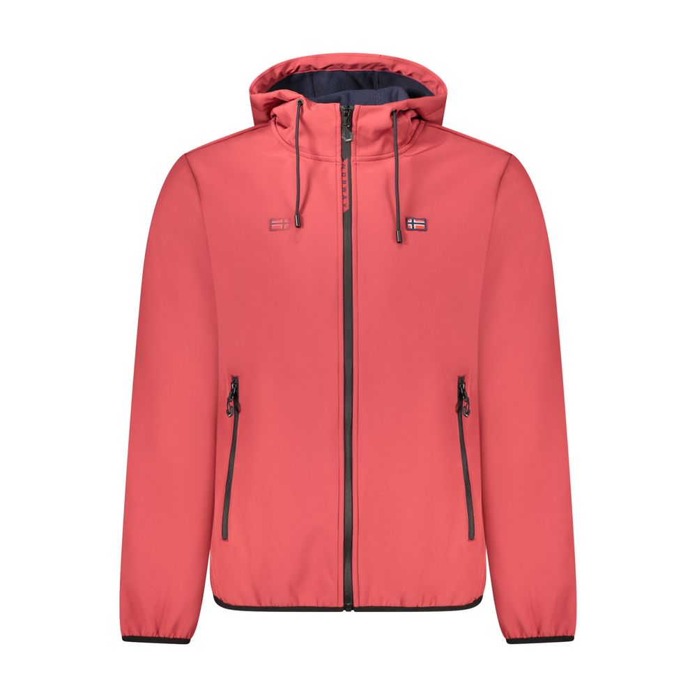 Rosso Polyester Men Jacket