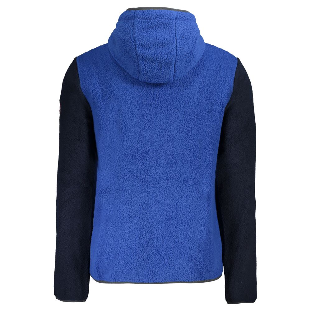 Blue Polyester Men's Jacket