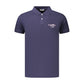 Blue Cotton Men's Polo Shirt