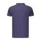 Blue Cotton Men's Polo Shirt