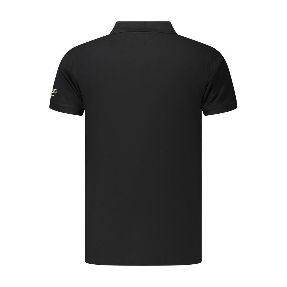 Black Cotton Men's Polo Shirt