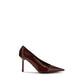 Bordeaux Goatskin High Heel Pumps